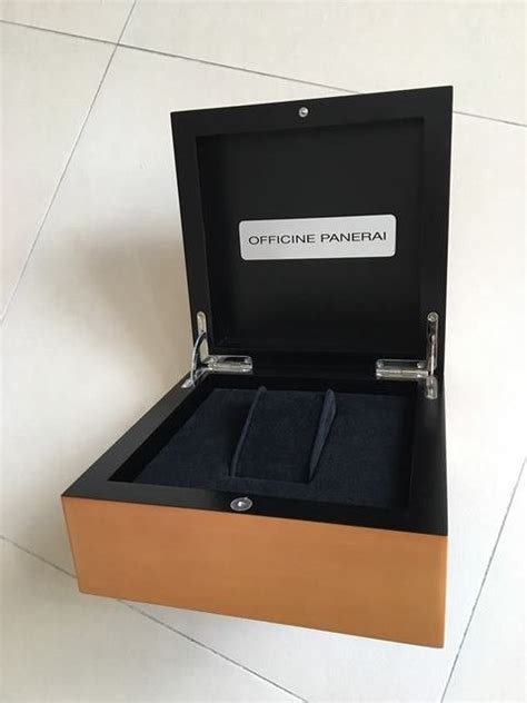 Genuine Original Panerai Wooden Wood Watch Box Case 